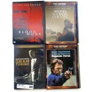 Clint Eastwood Movie DVDs Set of 4 Magnum Force, Gran Torino etc